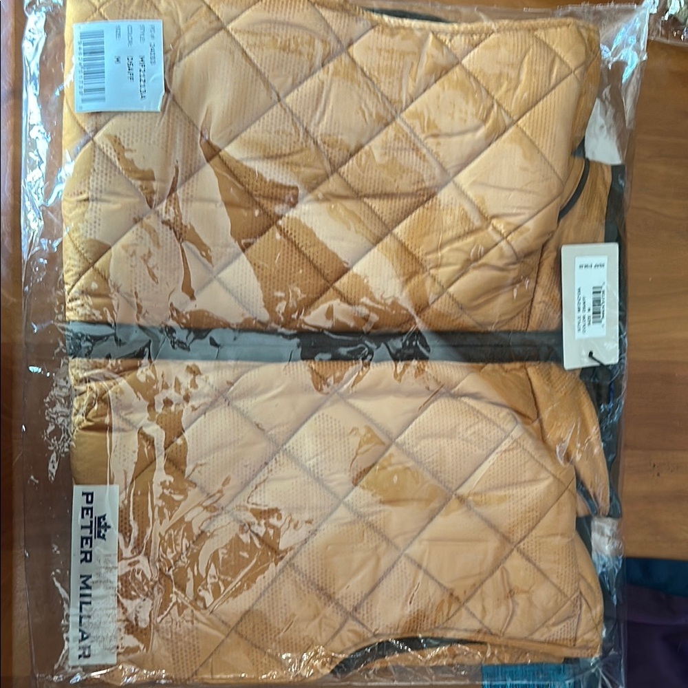 Peter Millar Quilted Vest in Gold